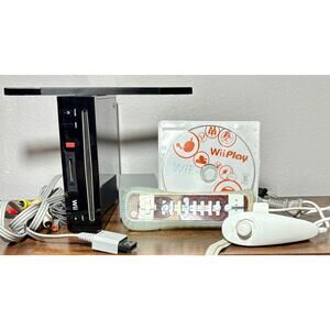 Nintendo Wii Black System Console Bundle  RVL-101 (USA)  TESTED & WORKING